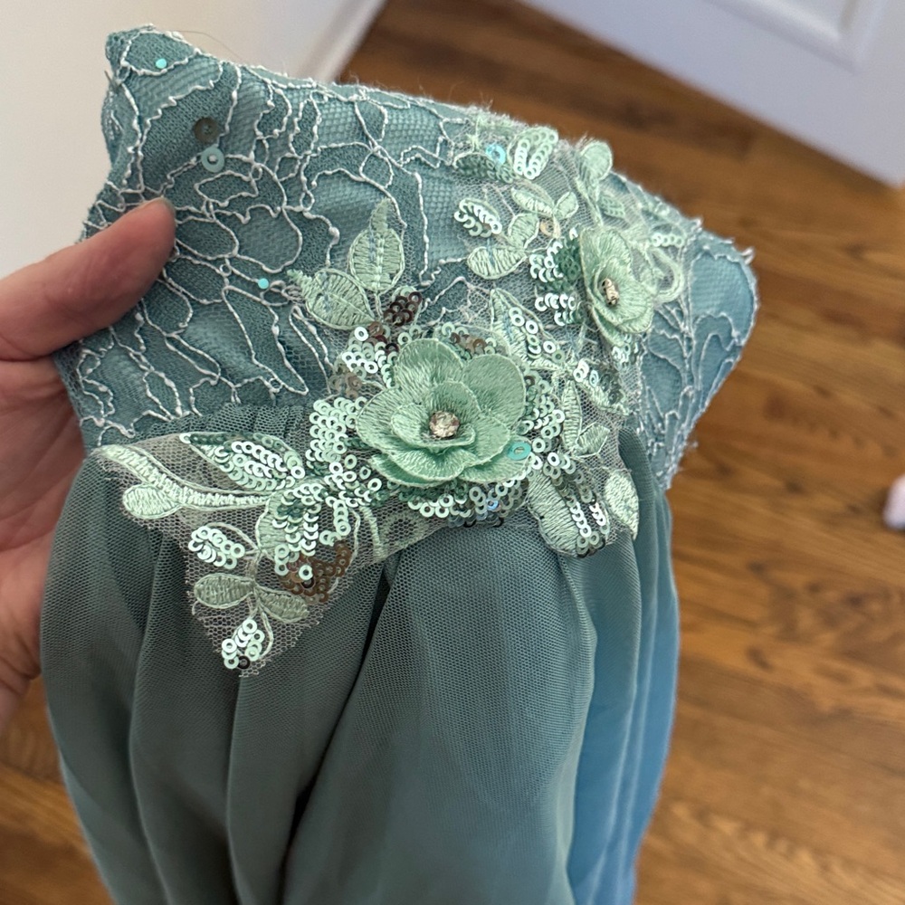 A Wish Come True'Blue Lace Lyrical Dance Costume in Shadow Wind SZ SA - Picture 13 of 13